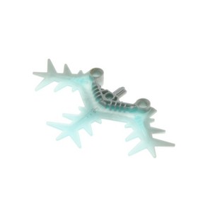 1x Lego Bionicle Weapon Shield Grey Blue Ice Crystals 8988 8976 64266pb01