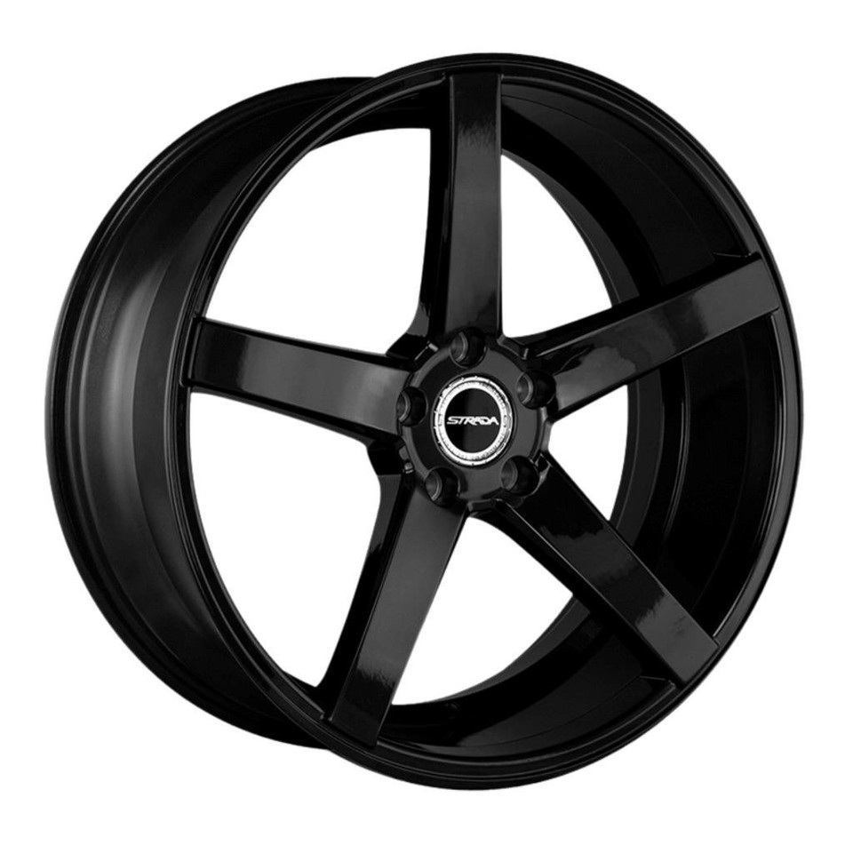 (Set-4) Strada Perfetto 26x10 6x139.7 26MM Gloss Black wheels rims 26 ...
