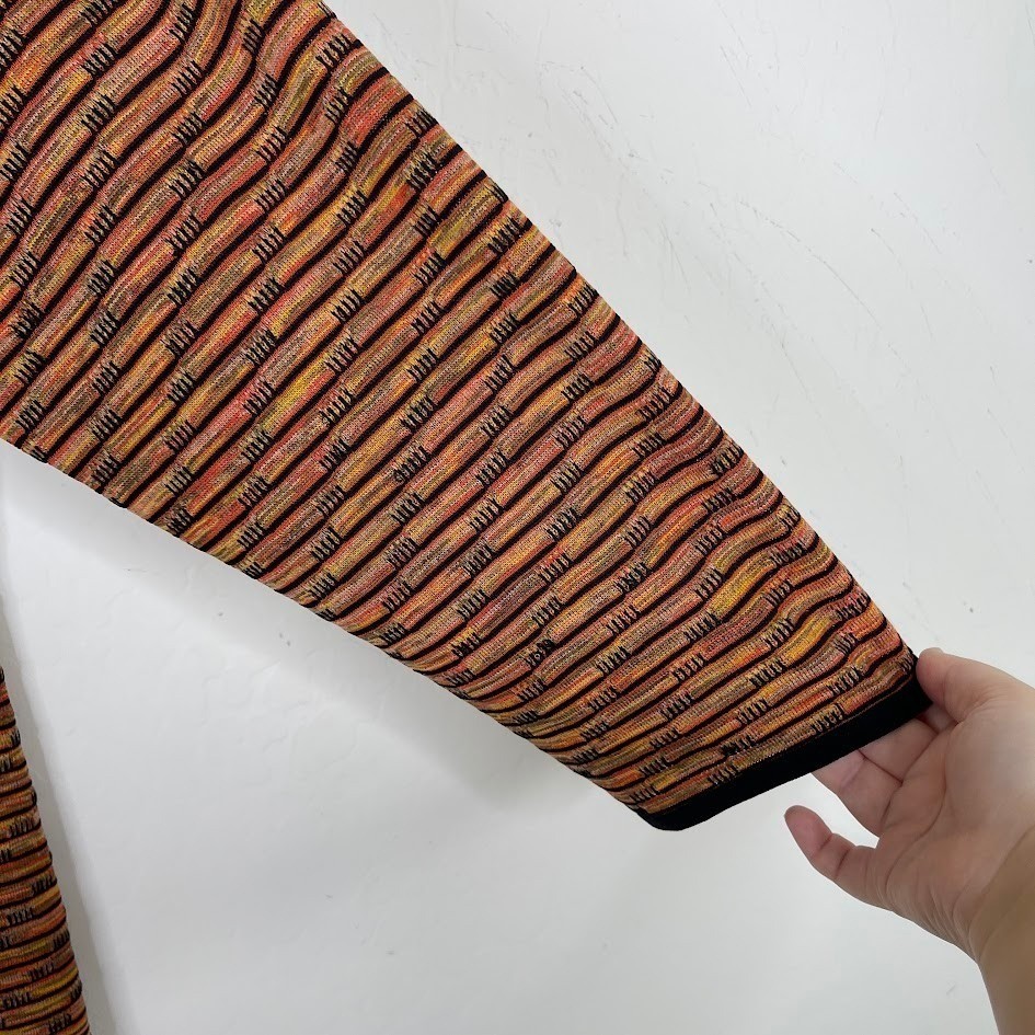 Exclusively Misook Striped Button Up Cardigan Swe… - image 5