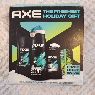 Axe Apollo 4-Piece Men's Gift Box Set Body Wash/Body Spray/Antiperspirant x 2