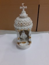 Antik Weihwasserkessel Stehend Porzelan Ca.18x 7.5cm