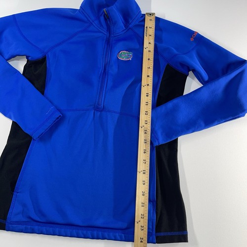 University of Florida Gators Fleece Jacket Womens Large Blue Half Zip Columbia - Picture 2 of 12