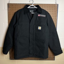 Carhartt Jacket Men Small Black Duck Canvas Arctic Coat Chore Work Workwear C003