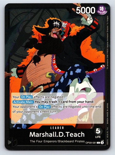 Marshall D. Teach OP09-081 Leader Emperors in the New World