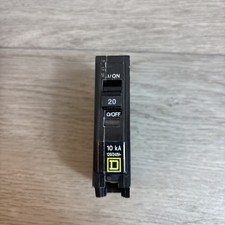 Square D QO120 1 Pole 20 Amp 120/240 Volt Circuit Breaker