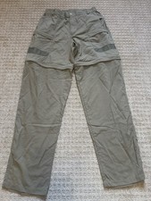 Columbia Women s Convertible Hiking Pants Olive Zip-Off Outdoor M