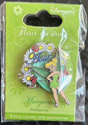 Disneyland Paris Tinker Bell August Blume des Monats Limited Edition Pin