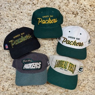 VTG Green Bay Packers Script Snapback Hat 90s Sports Specialties Dome Lot Of 5