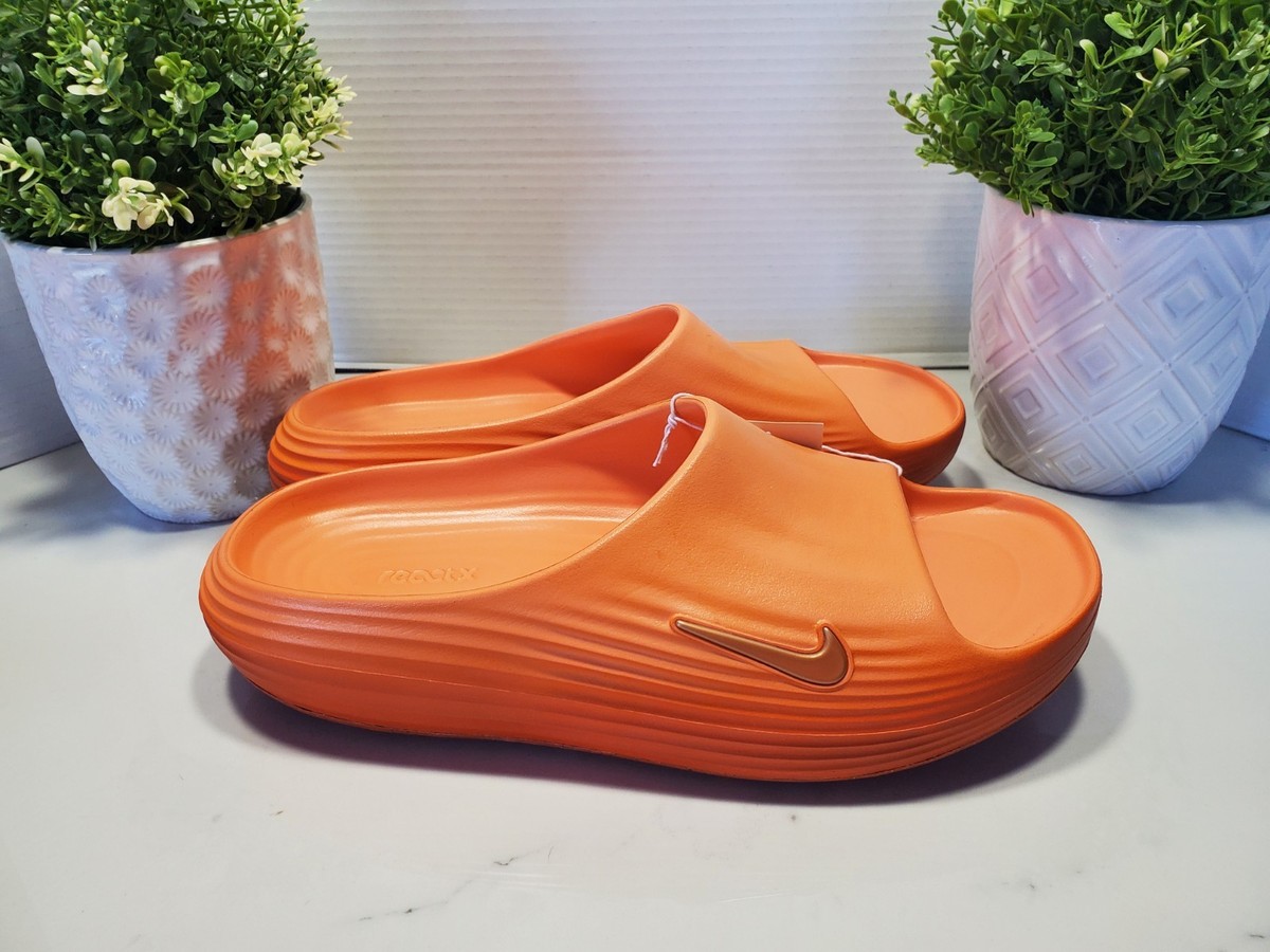 Nike ReactX Rejuven 8 Men's 10 Slide Marakesh-Campfire Orange