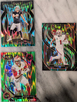 Panini Select Prizm 2024 shockwave prozm NFL Football 7 Card Lot 