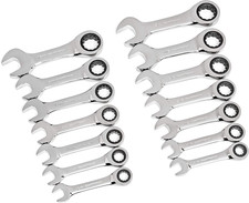 Gearwrench 14 Pc 72t Stubby Ratcheting Saemm Combination Wrench Set85206 Gearwrench 14 Pc 72t Stubby Ratcheting Saemm Combination Wrench Set85206