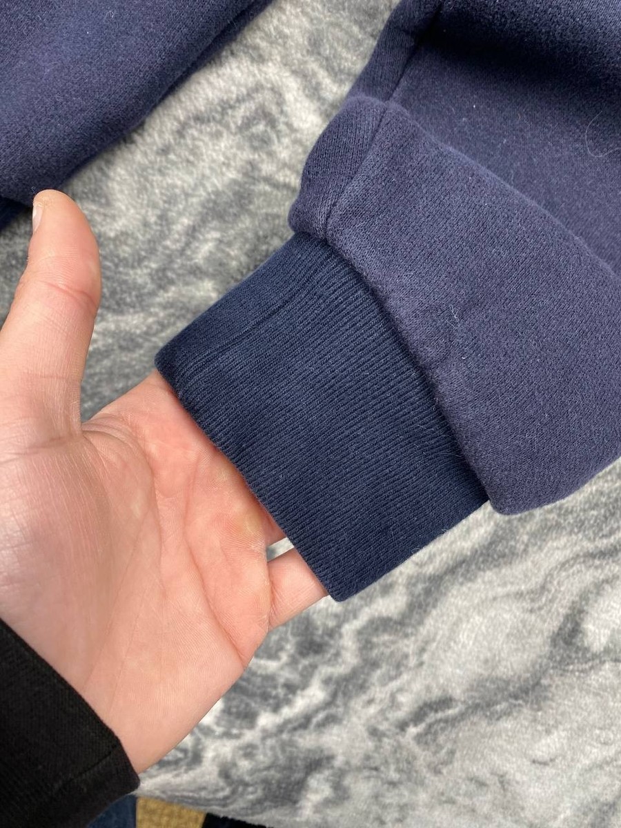 Moncler Maglia Girocollo Sweatshirt Big Logo Men Size XL Blue | eBay