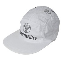 Vintage JAGERMEISTER Beer Painters Hat White Ball Cap Stretch 100 Cotton