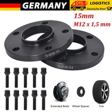 Spurverbreiterung 15mm,5x120,Ø72,6 für BMW Schrauben Spurplatten Distanzscheiben