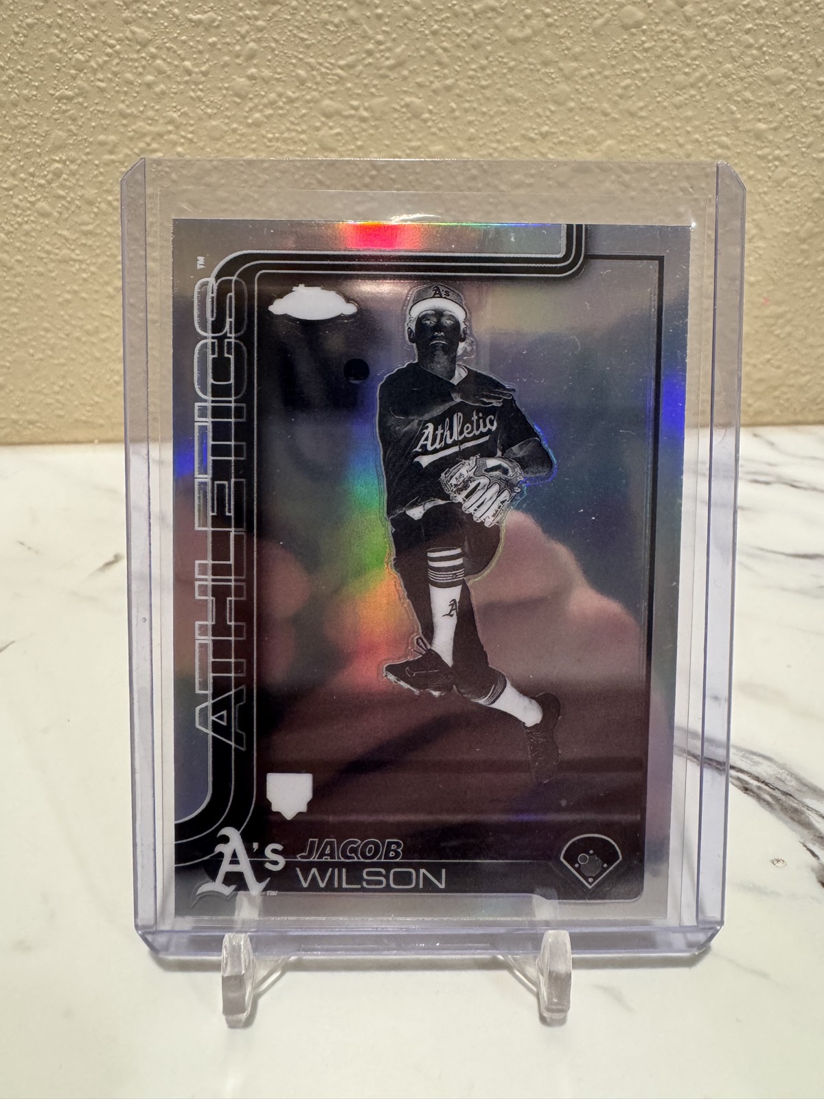 2025 Topps Chrome - Jacob Wilson #96 Negative Refractor (RC)