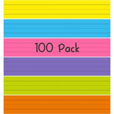 Ruled Sentence Strip Lined Paper Handwriting Practice 17x3 Inch 100 PCS