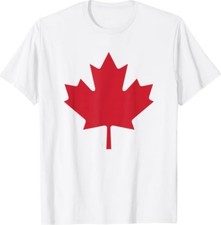 Canadian Flag Shirt Red Maple Leaf Canada Day T-Shirt