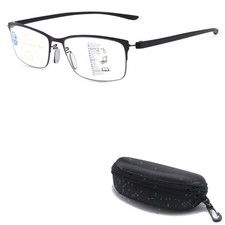 Multifocus Reading Glasses Metal Half Frame Readers TR90 Multifocal Eyeglasses
