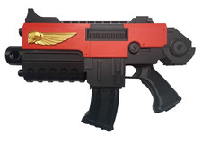 Space Marine Bolter, Black 3D printed, 1:1 scale for cosplay WH 40K,