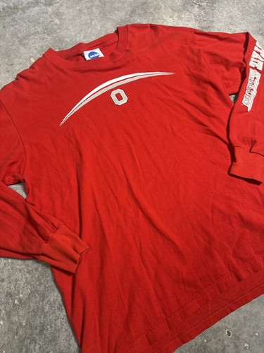 Vintage VF Imagewear NCAA - Uomo Large - Manica Lunga - Logo Ohio State Buckeyes - Foto 1 di 2