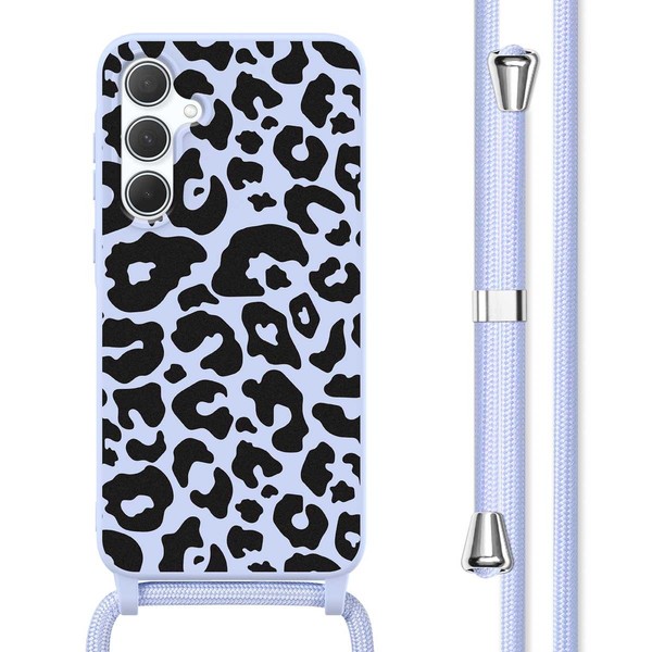 imoshion SilikonhüLle Design Mit Band Samsung Galaxy A35 - Animal Lila-image