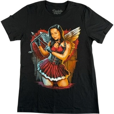 Danielle Harris Terror Threads T-Shirt Medium Horror Engel Tod schwarz Tee