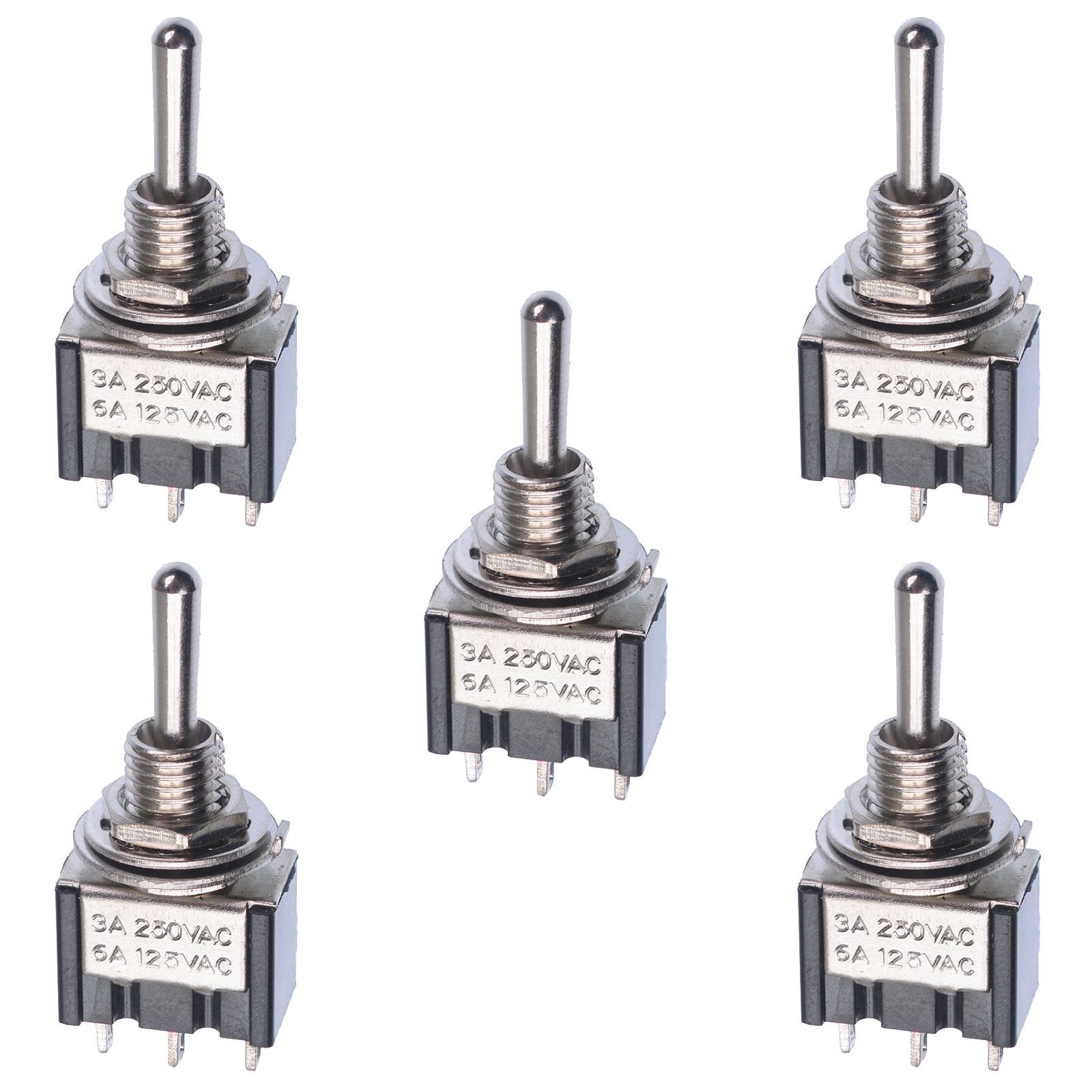 5 x Mini Momentary (On)Off(On) Toggle Switch Model Railway SPDT 12V | eBay
