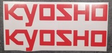 2 x KYOSHO style decals graphics stickers text transmitter RC airplane car