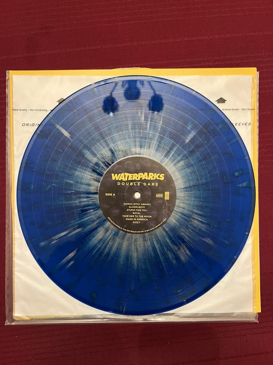 SIGNED - Waterparks - Double Dare Vinyl LP - Blue w/ Silver