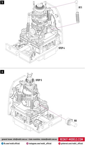 AH-1G "Cobra" Getriebe mit Türen für ICM Bausatz Maßstab 1:32 ResKit RSU32-0136 - Bild 5 von 9