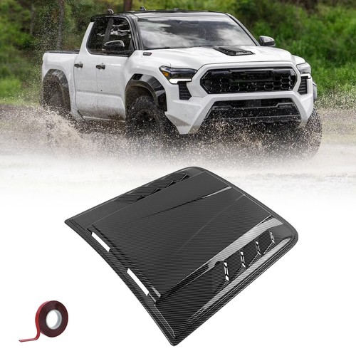 For Toyota Tacoma Carbon Fiber Hood Air Vents Hood Scoop Bonnet Air Trim Cover - Picture 1 of 18