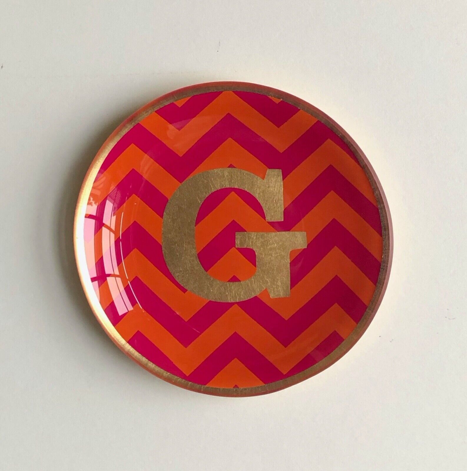 C. WONDER CHRIS TORY BURCH ~ Monogram Initial 'G' Trinket Jewelry Tray Dish | eBay C. WONDER CHRIS TORY BURCH ~ Monogram Initial 'G' Trinket Jewelry Tray Dish | eBay