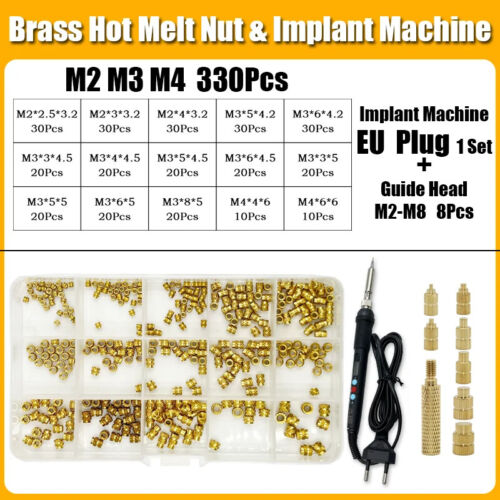 Brass Hot Melt Insert Nut Implant Machine Copper Nut Thermal Conduction Implant - Picture 11 of 37