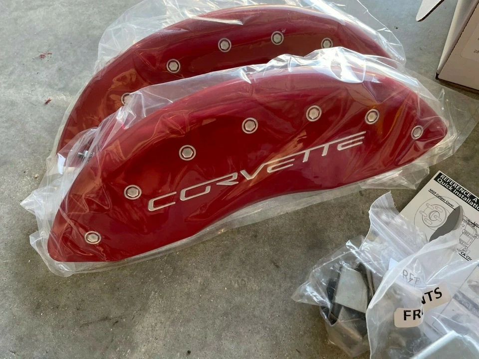 Cubiertas de pinza MGP 13008SCV6RD rojas cubiertas de freno para 05-13 Chevrolet Corvette C6 Foto 4 de 4