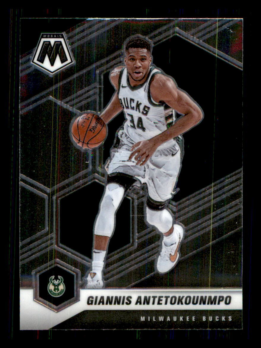 2020 Basketball 2020-21 Panini Mosaic Giannis Antetokounmpo Bucks #80 1