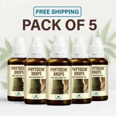 New Life Phytocin Drops 30ml x 5 | Herbal Fat Support | Free Shipping