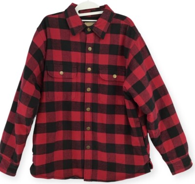 NORTHEAST OUTFITTERS Buffalo Plaid Mackinaw Style Fleece Lined Medium Jacket