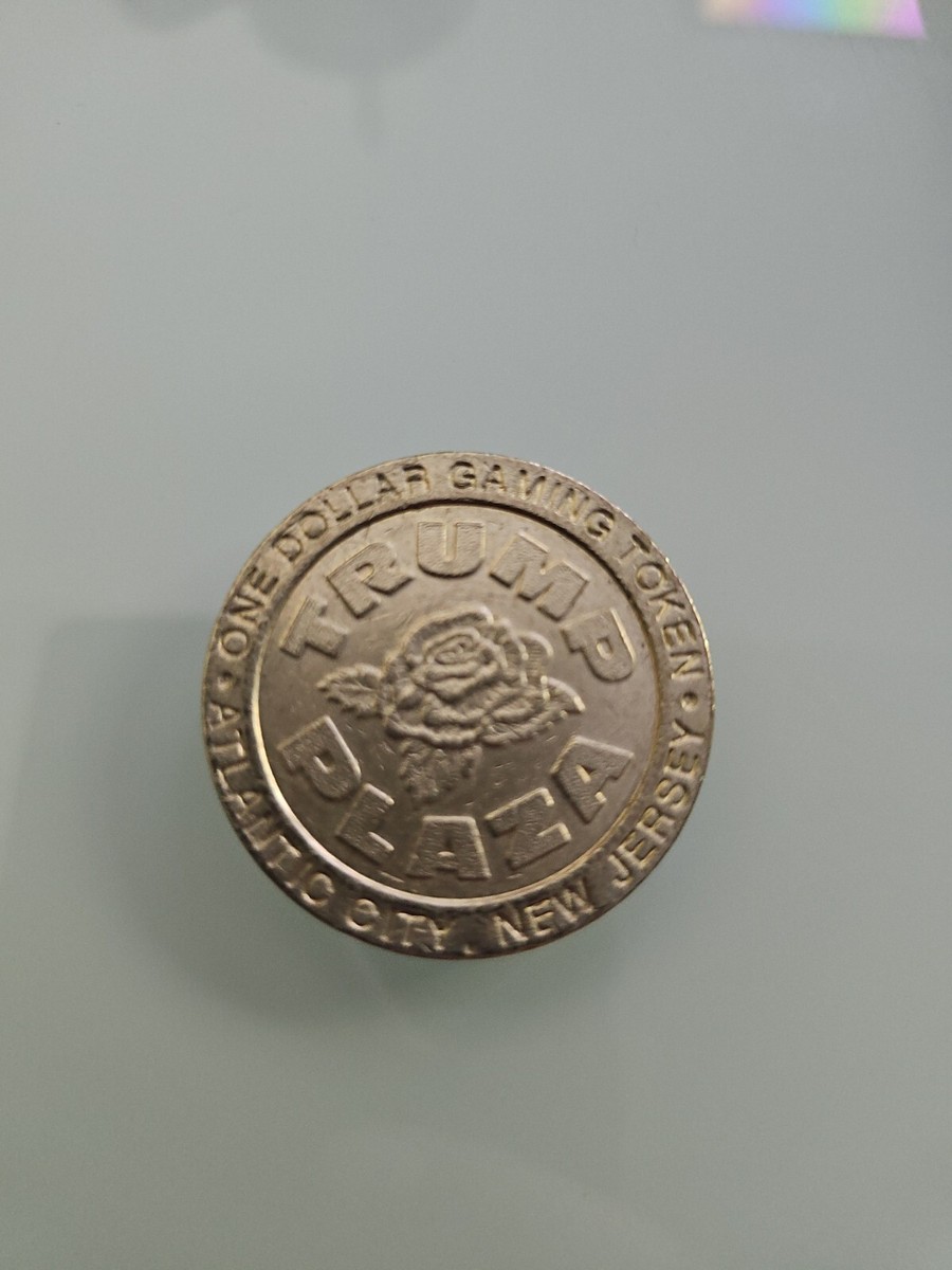 Vintage Trump Plaza Hotel Casino $1 One Dollar Gaming Token