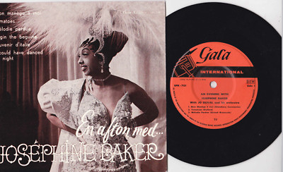 JOSEPHINE BAKER + 1961 + EP mit 6 Titeln + wie NEU + RARER SCHWEDEN IMPORT +