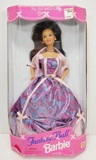 NEW 1997 Fantasy Ball AA Barbie Doll Mattel #18595 Damaged Box