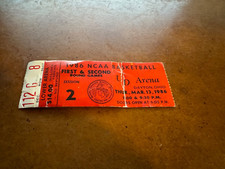 1986 NCAA Tournament Basketball Ticket Georgetown Hoyas Michigan State Spartans