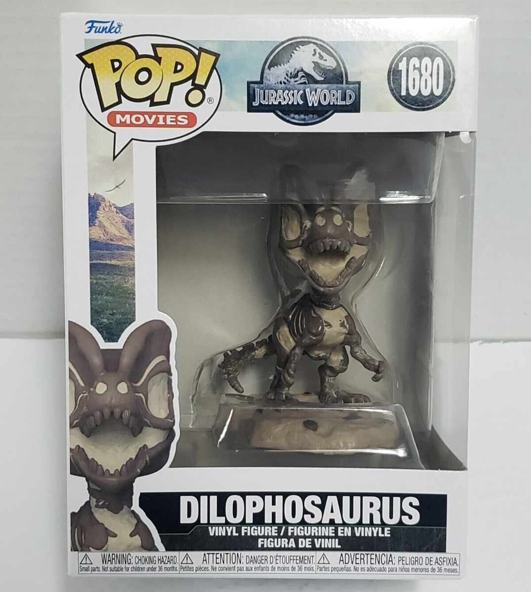 DILOPHOSAURUS - Jurassic World Fossilized Funko POP! Movies #1680