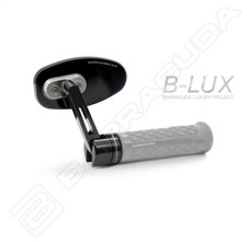 Barracuda 2 Specchi Retrovisori SKIN-R BAR END B-LUX Universali Omologati Nero