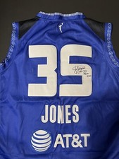 Jonquel Jones Signed Autographed Connecticut Sun Jersey MVP 2021 Inscription