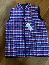 New Girls Vineyard Vines Reversible Sherpa Vest Sz-XL 16 