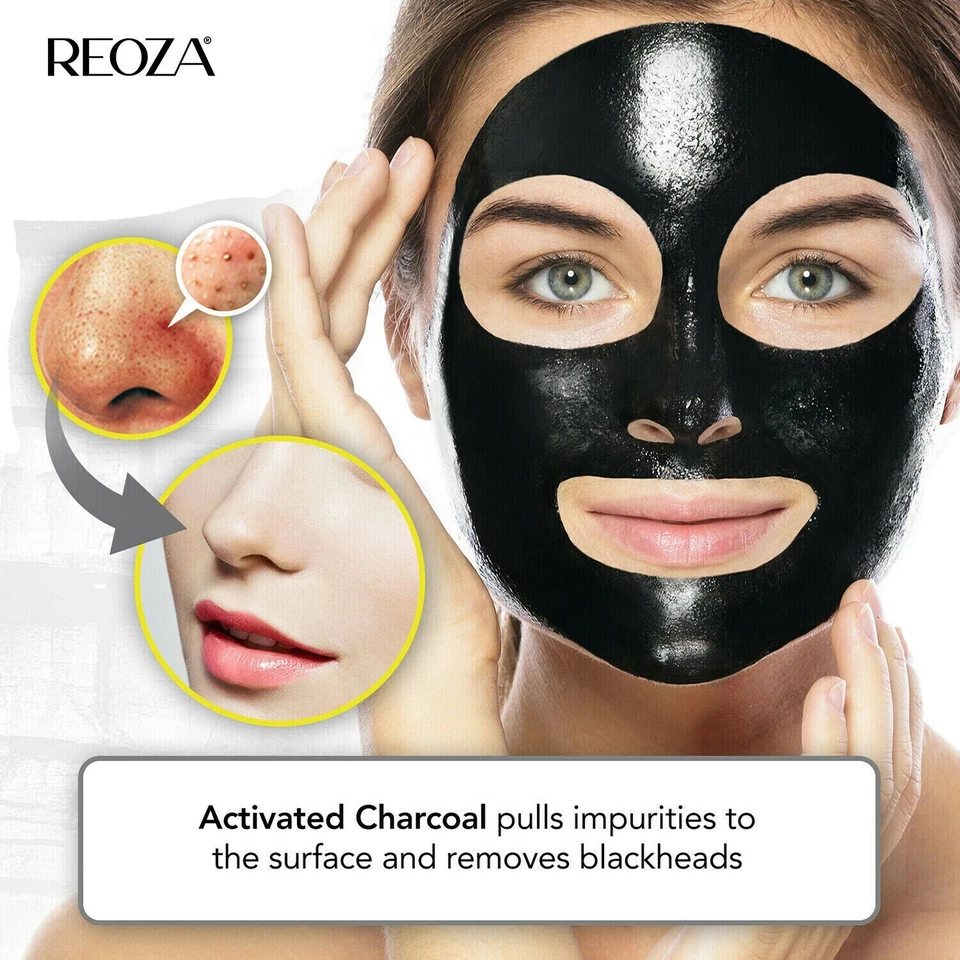 Charcoal Activated Black Face Mask Blackhead Remover Peel Off Facial Black Mask - Image 2 of 4