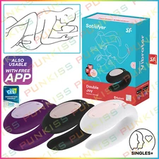 Satisfyer Double Joy + App Control💋Couples Vibrator Ring - Wear During Sex