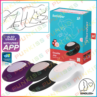 Satisfyer Double Joy + App Control Couples Vibrator Ring - Wear During Sex