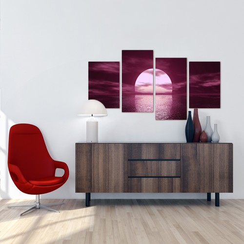 Extra Large Plum Canvas Wall Art Pictures 130cm Wide Prints XL 4004 - Picture 4 of 9