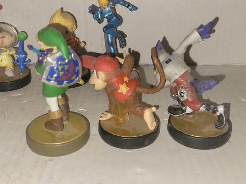 Nintendo Amiibo Super Smash Bros Konvolut Diddy Kong Samus Fox Lucas Pikmin - Bild 5 von 12